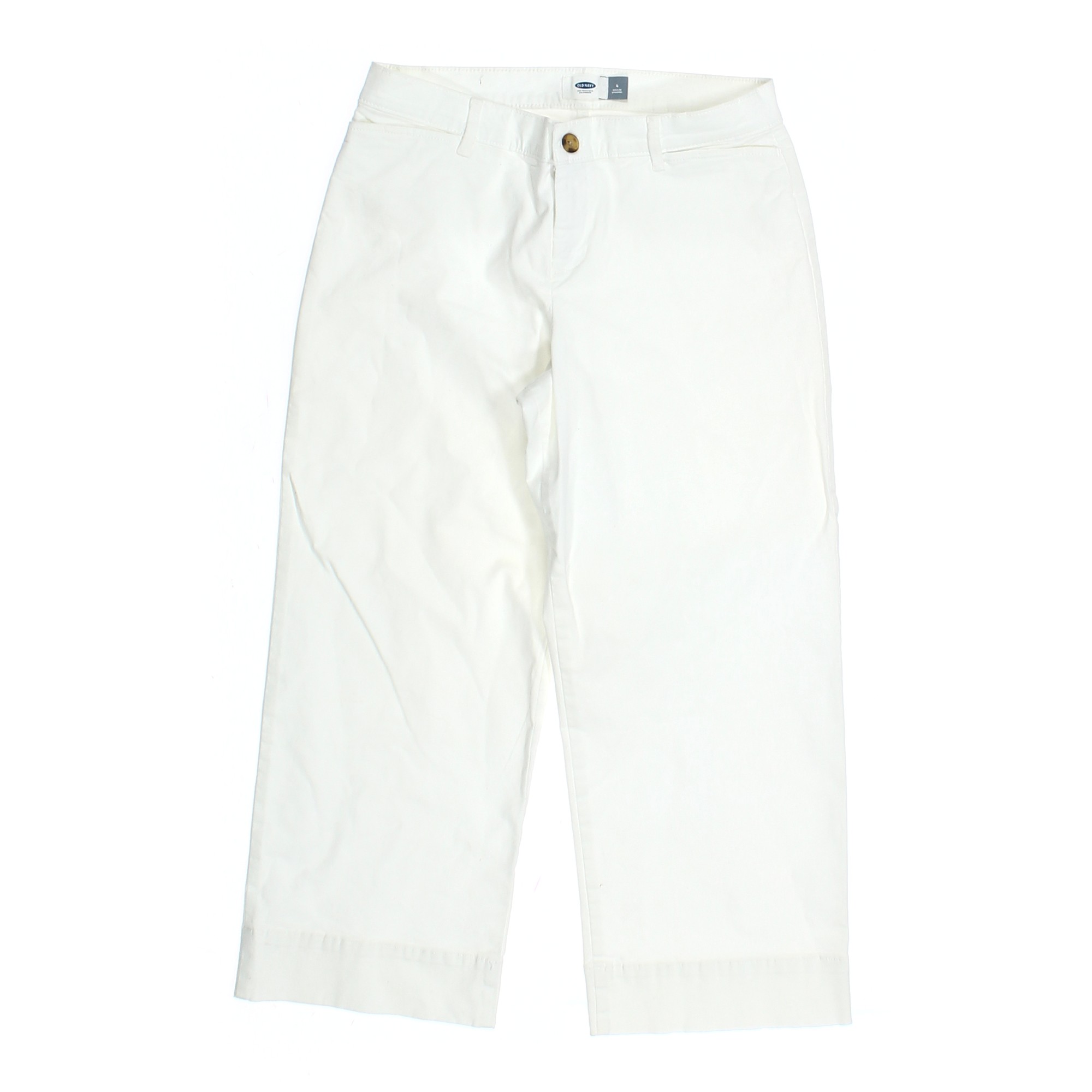 Old Navy 's Capri Pants Size 4, White, Cotton,Spandex | eBay